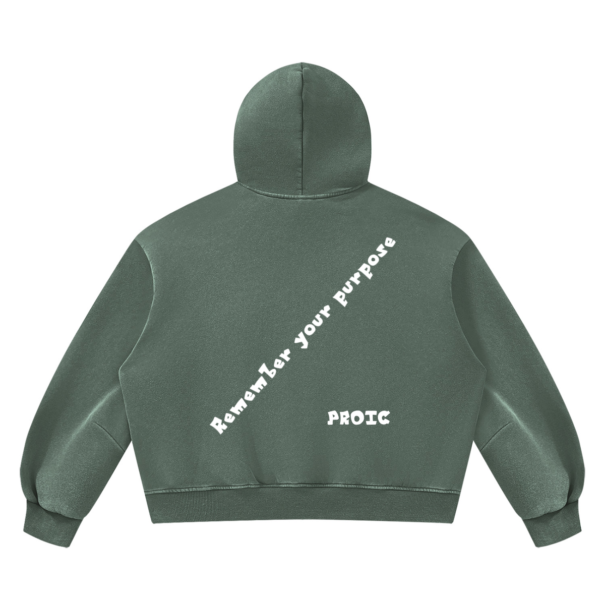 PROIC,clothing,Remember,purpose,hoodie,luxury,vintage,heavyweight